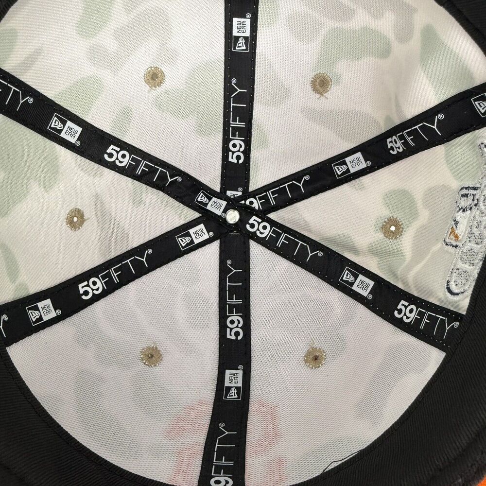San Fransisco Giants Hat Cap Fitted Size 7 Brown‎ Duck Camo 59Fifty Plain Logo - Picture 10 of 11